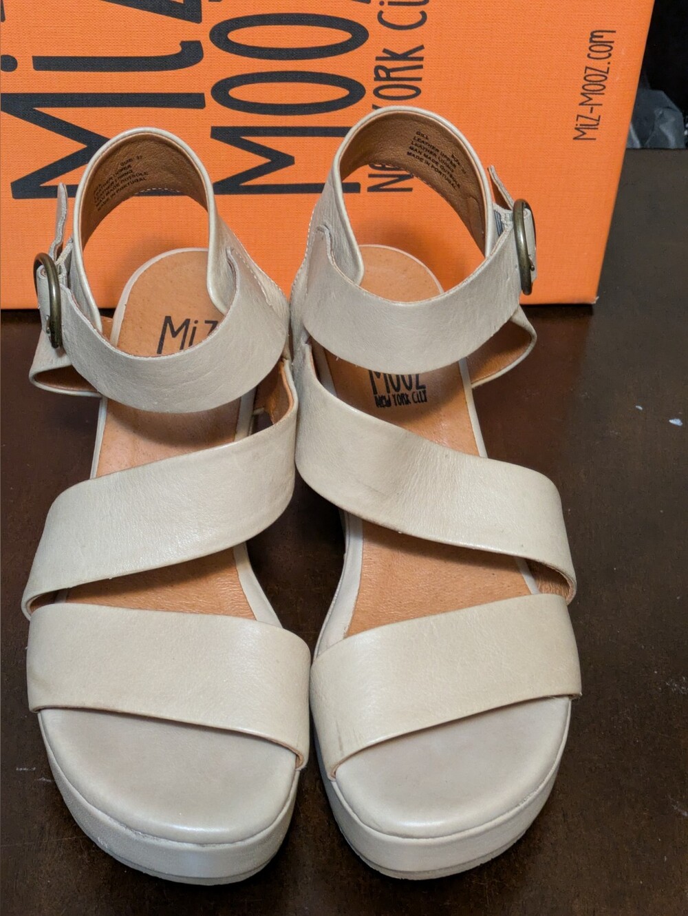 Miz Mooz Gill Platform Sandals. Leather Inside And Out. Size 37 (6.5-7.0)